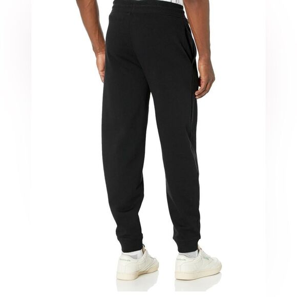 HUGO Men's Script Logo Cotton Blend Joggers Black NEW with Tag - Picture 2 of 3